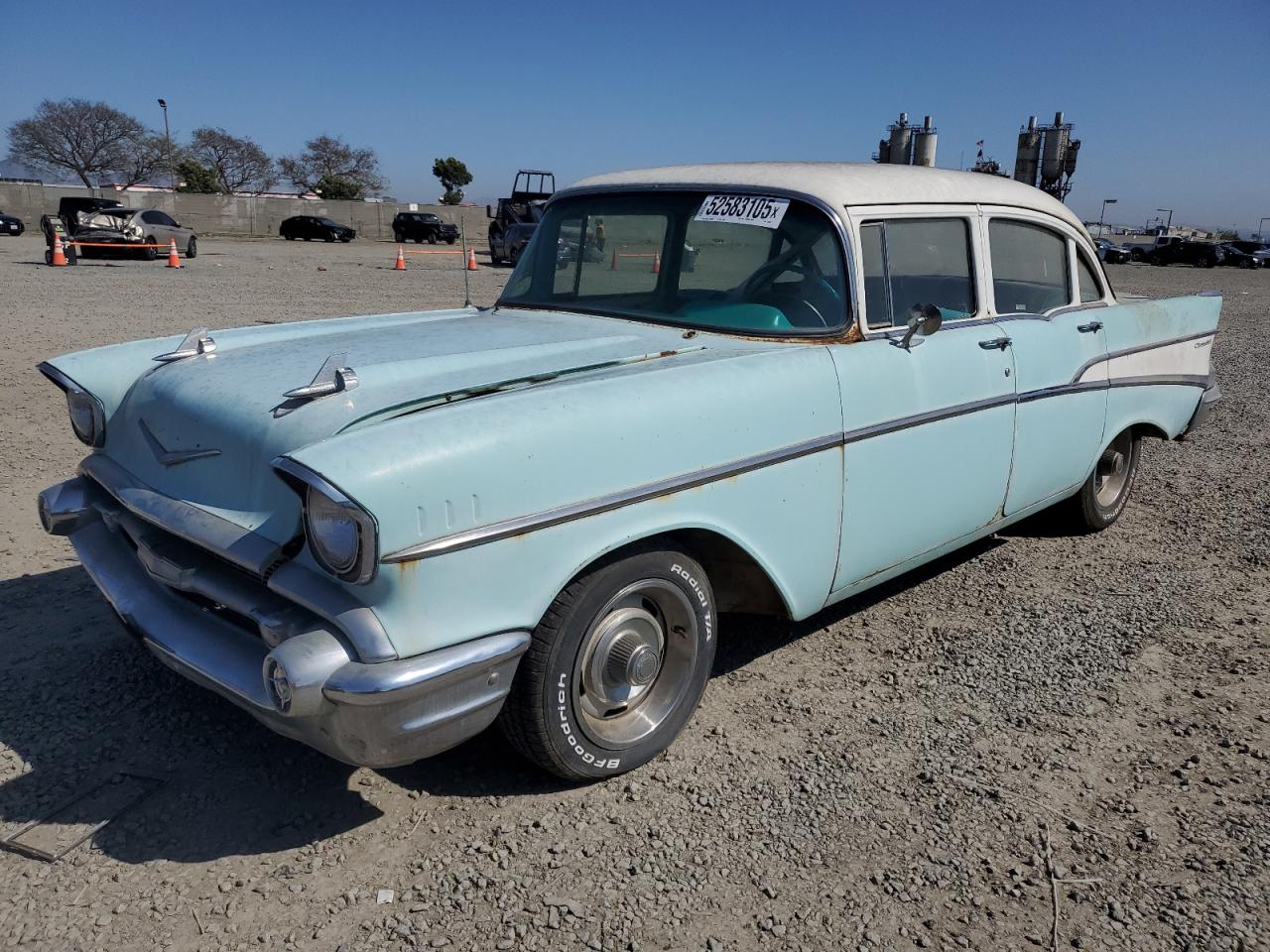 CHEVROLET BEL AIR 1957. Lot# 52583105. VIN VB57L190055. Photo 1