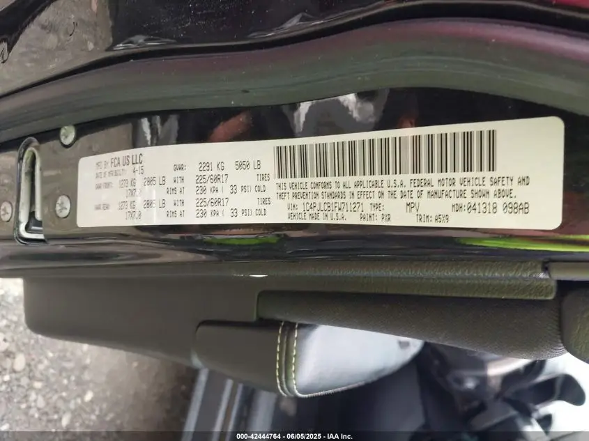 JEEP CHEROKEE 2015 BLACK Photo 17