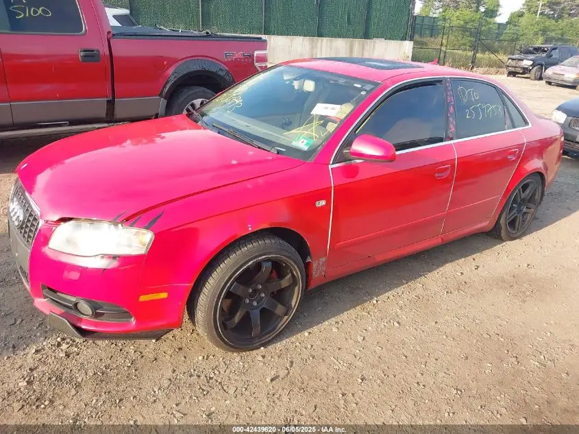 AUDI A4 2008 RED Photo 4
