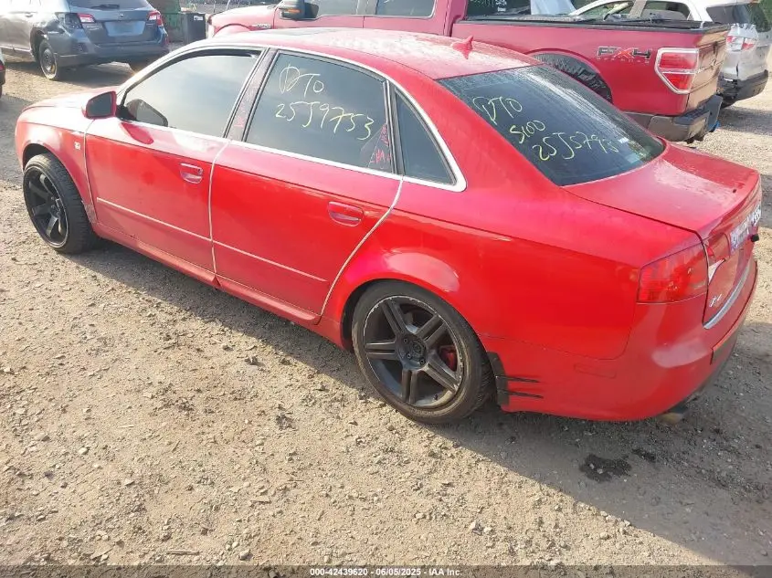 AUDI A4 2008 RED Photo 5