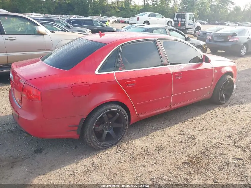 AUDI A4 2008 RED Photo 6