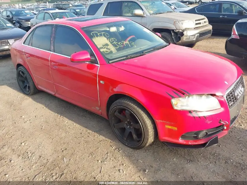 AUDI A4 2008 RED Photo 8