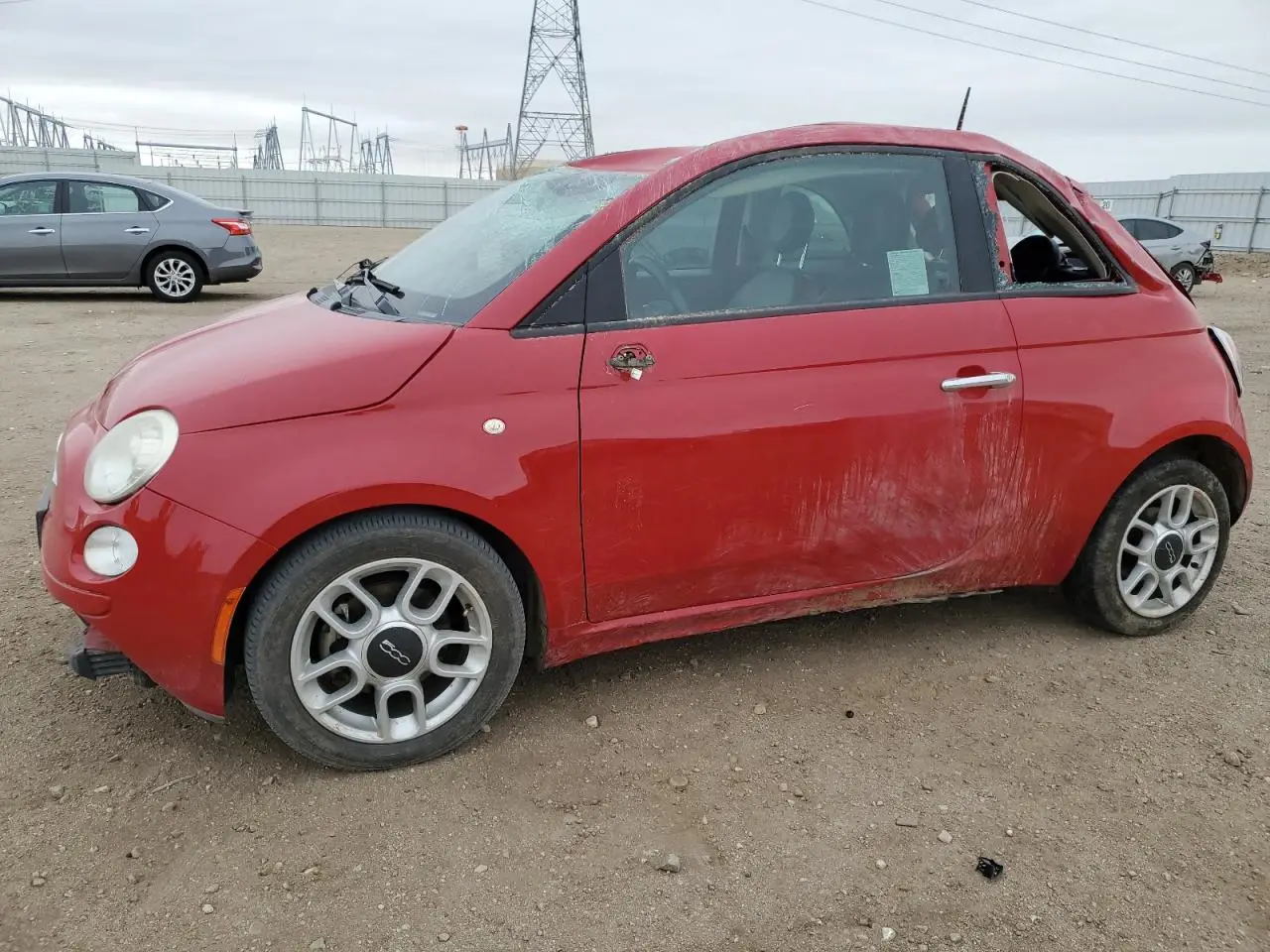 FIAT 500 2015. Lot# 43818425. VIN 3C3CFFAR5FT545641. Photo 1