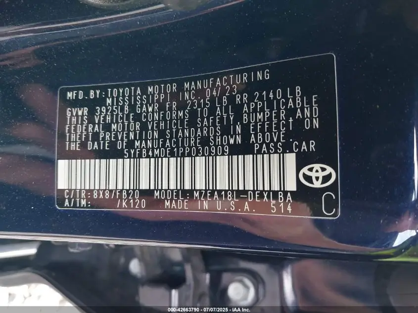 TOYOTA COROLLA 2023  Photo 18