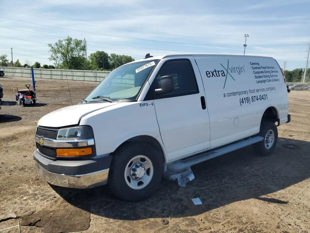 CHEVROLET EXPRESS 2020. Lot# 65927675. VIN 1GCWGAFG5L1203366. Photo 1