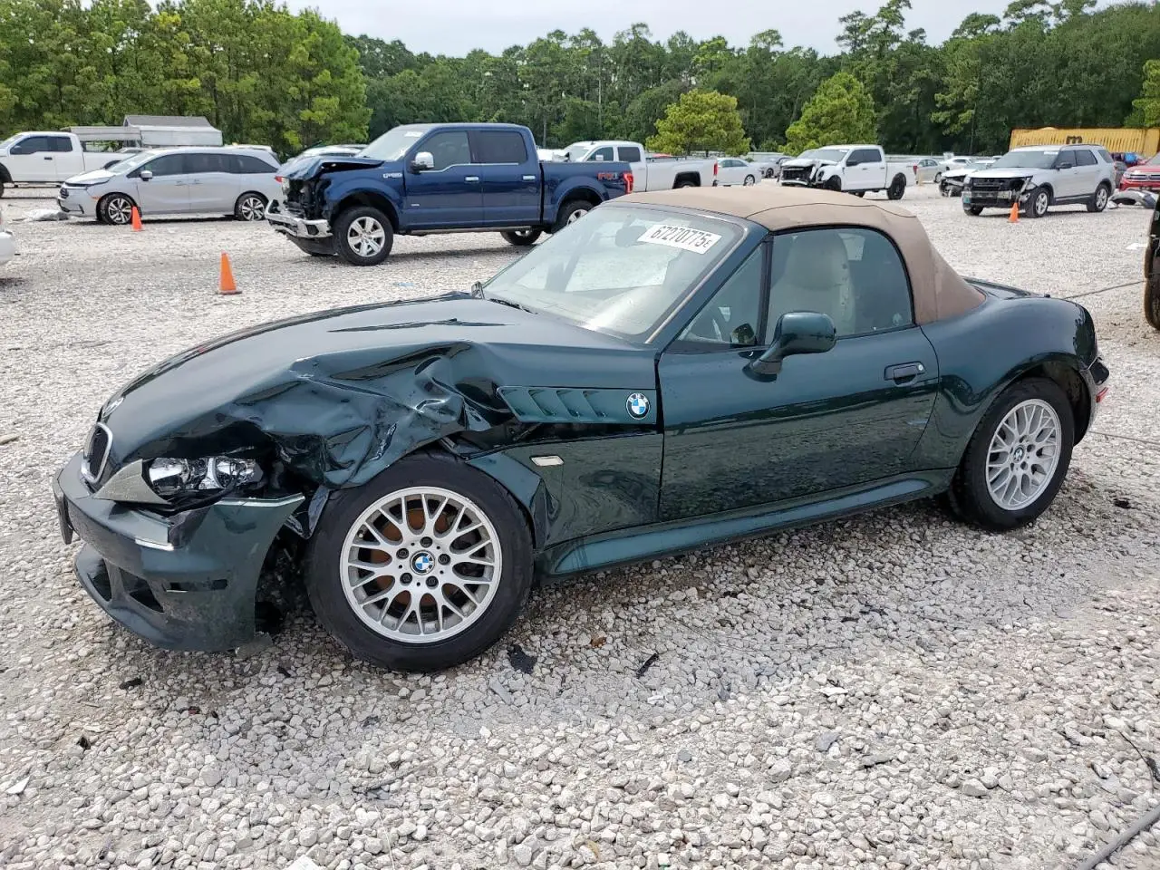 BMW Z3 2001. Lot# 67270775. VIN WBACN33451LK45324. Photo 1